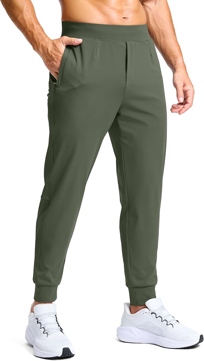 G Gradual Men's Golf Joggers Pants with Zipper Pockets Stretch Sweatpants Slim Fit Track Pants Joggers for Men Work Running