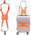 Luggage Straps Bag Bungee， Luggage Straps Suitcase Adjustable Belt，Add a Bag Easy to Travel Suitcase Elastic Strap Belt (Orange Luggage strap-1PCS)