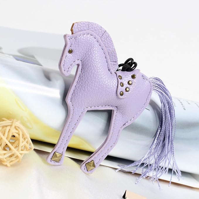 Horse Keychain, Hanging Charm Accessory for Purse, Bag and Backpacks Pony Key Chain for Women