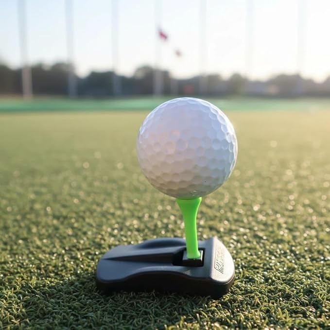 Hinged Turf Base V3 - Turf Tee for Artificial Turf - Includes Pre-Cut Tee Variety Packs, Golf Tee Holder for Artificial Turf, Indoor Outdoor Home Training
