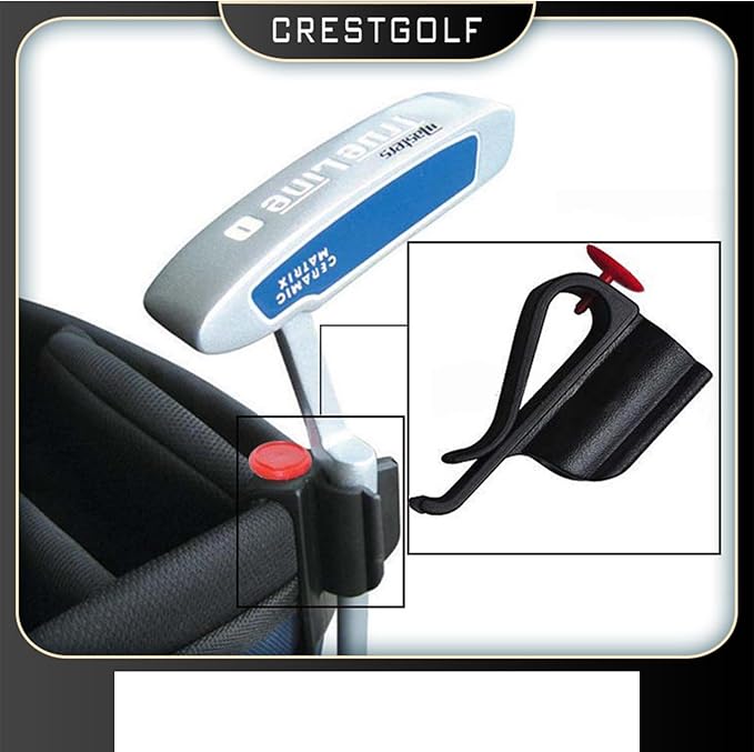 7PCS Black Golf Putter Clip,Golf Bag Pen Holder,Putter Holder,Golf Club Holder,Golf Putter Clip Organizer