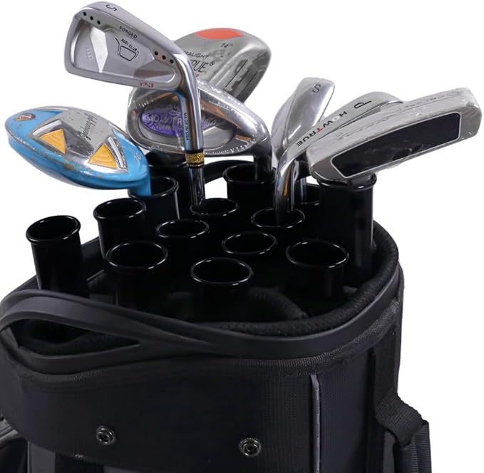 HOW TRUE Golf Bag Tubes, Set of 14 Golf Bag Club Protection Tubes Separators Dividers - Keeps Clubs Organised, Golf Accessories for Men Women