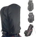 BOYEA & SKULLEAP Golf Bag Cover rain Cover/Hood Nylon Waterproof dust Cover Fits Most Golf cart Bags Easy to use Collapsible and removabl Golf Accessory Gifts (1680D Nylon, Large)