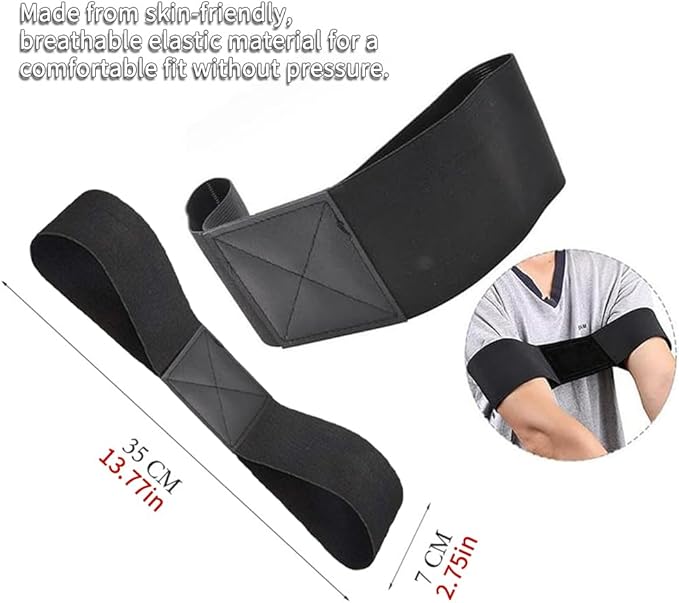 for Golf Swing Training Correcting Arm Band and Corrector Wrist Trainer Protector Health Gear Golf Wrist Brace for Beginner Golf Swing Practitioner (Pack of 1+1)