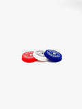 Can Cap Tee 3 Pack: Ultimate Beverage Protection & Golf Tee in One - Red White and Blue