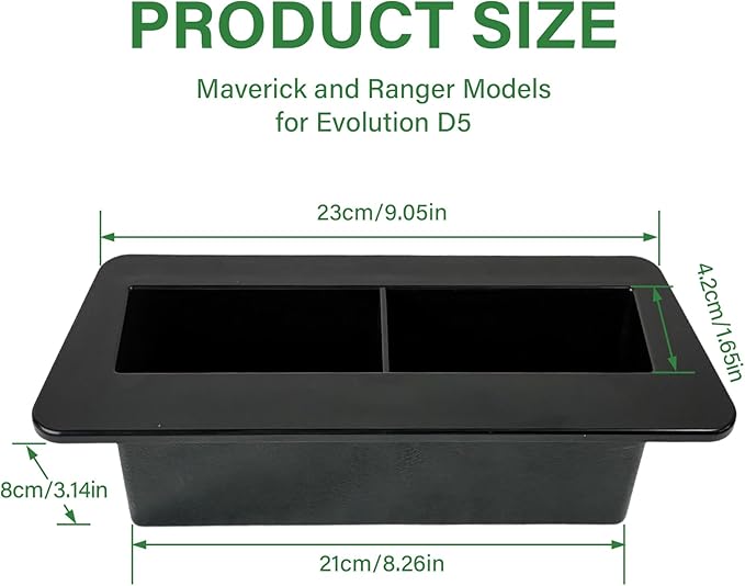 ABS Golf Cart Phone & Wallet Holder with Drain Hole,Golf Ball Holder for Evolution D5 Maverick and Ranger Models, Evolution Golf Cart Accessories, Black
