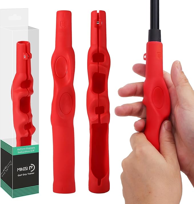 Golf Grip Trainer, Golf Grip Training Aid for Correct Hand Positioning, Removable Swing Grip for right Golfers
