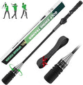 Golf Swing Trainer, Adjustable Rod Head Speed Click Stick Golf Trainer Speed & Tempo Stick for Grip & Warm-Up, Golf Swing Training Aid for Right-Handed with Arm Band