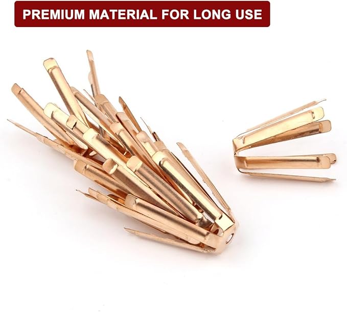 10Pcs Universal Brass Golf Shaft Adapter Shims Fits .335 .350 .355 .370 for All Shaft - 6 Legs Brass Golf Shaft Shims Golf for Workshop - Golf Brass Adapter Spacer Shims for Iron Shaft
