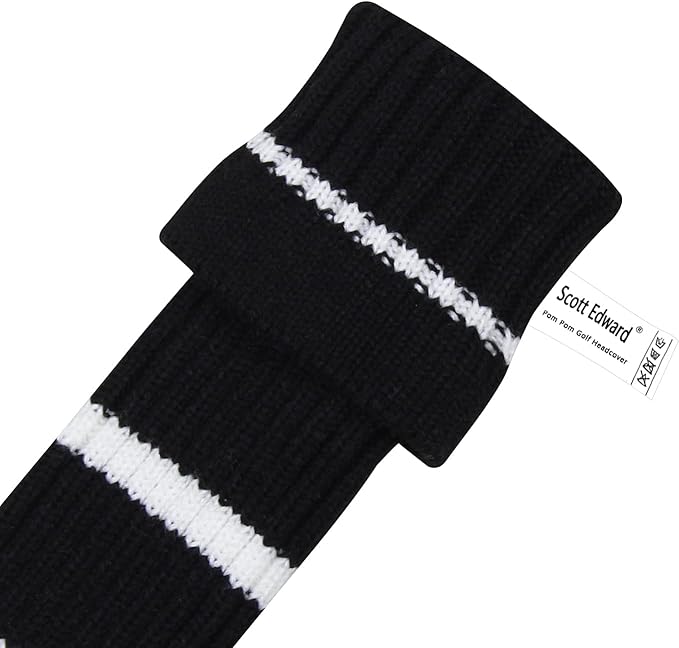 Scott Edward 1/3/4PCS Multi-Style Optional Individualized Knit Golf Club Head Covers, Driver Wood(460cc) Fairway Wood and Hybrid(UT)，for Male/Female Golfers,Custom
