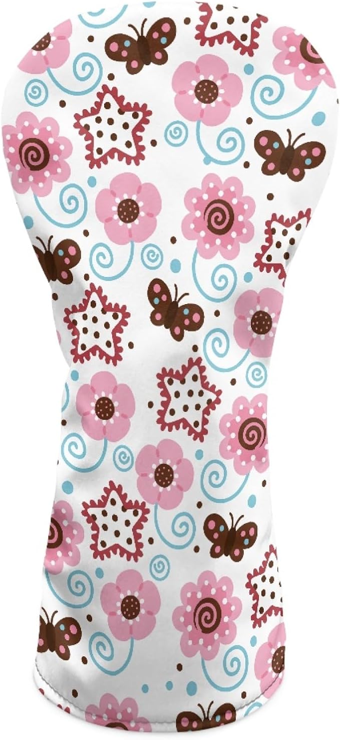 Golf Club Head Covers for Club Protective, Waterproof PU Leather Driver Fairway Wood Hybrid Head Cover