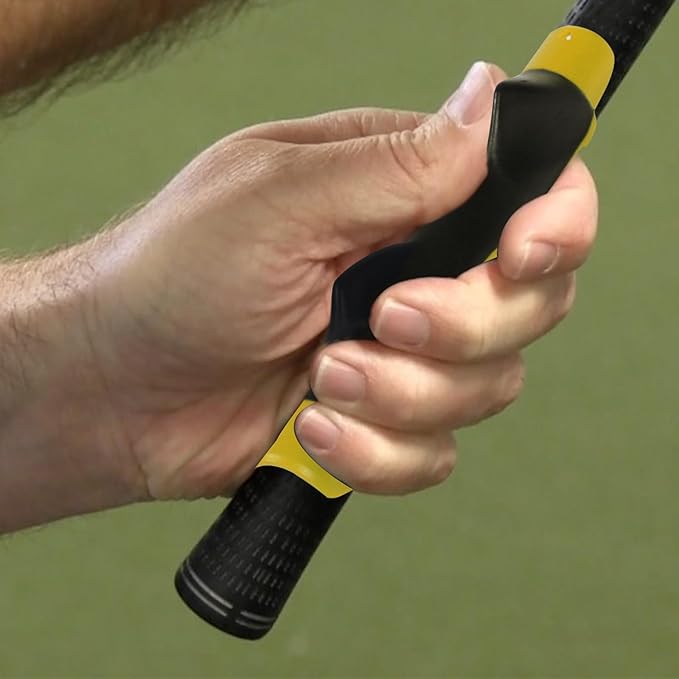 Golf Grip Trainer Attachment for Kids and Woman Beginner Training Equipment for Improving Hand Positioning on Golf Club Right Handed Golf Swing Trainer 6 Inches