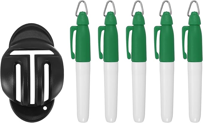 PATIKIL Golf Ball Line Marker Tool, Golf Ball Alignment Marking Tool Golf Ball Liner with Line Marker Stencil for Ball Markers