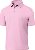 JACKETOWN Mens Polo Shirts Short Sleeve Print Dry Fit Performance Moisture Wicking Casual Collared Golf Shirts