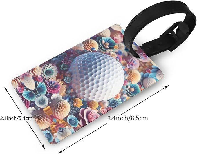 Golf Luggage Tag Suitcase Identify Labels Personalized Travel Bag Tag 2.5X4.1Inch
