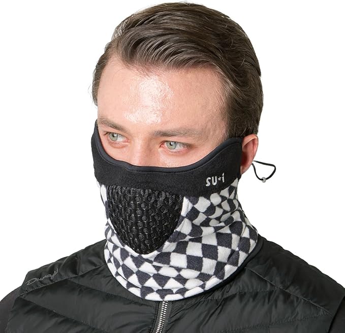 KOREA W-Series W2 Thermal Sports Face Mask with Nose Wire for Winter | Golf, Running, Skiing & Outdoor Activities