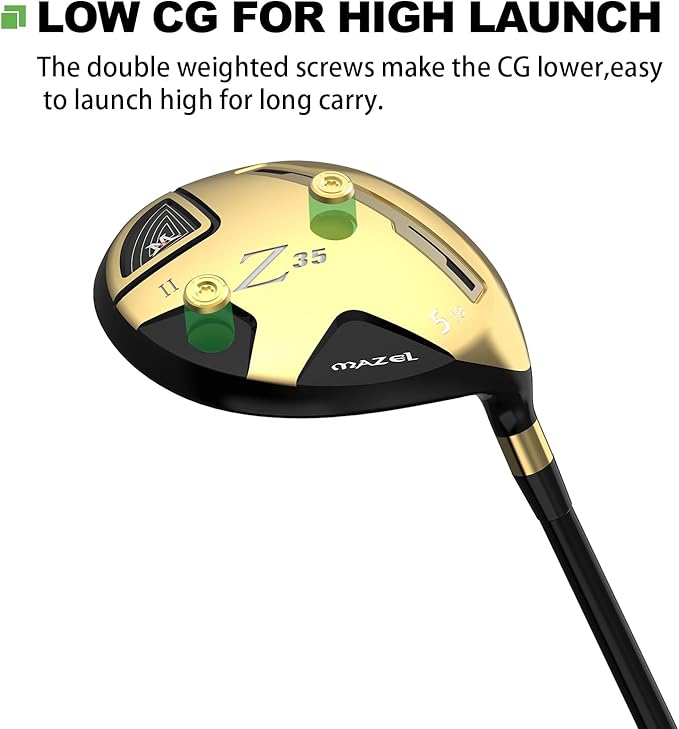 MAZEL Z35 Mens Golf Fairway Woods 3/5,Right Handed