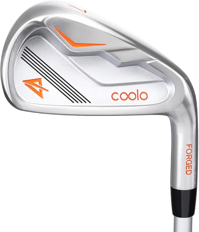 COOLO Graphite Golf Irons, Provide More Speed and Control, Beginner/High Handicap/Seniors/Ladies, Reduced Strain on Elbows and Wrists, Right&Left Handed