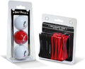 Team Golf NCAA Logo Imprinted Golf Balls (3 Count) & 2-3/4" Regulation Golf Tees (50 Count), Multi Colored