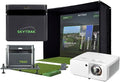SkyTrak ST MAX Golf Simulator Ultimate Studio Package – Dual Radar & Photometric Launch Monitor with Speed Training, Impact Screen, HD Projector, Hitting Mat & Enclosure for Home or Garage