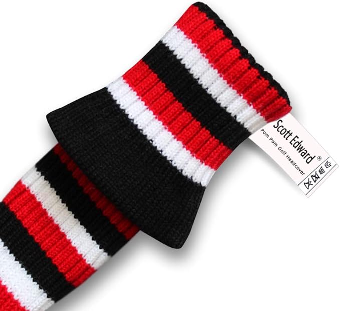 Scott Edward Knit Wood Golf Club Head Covers 4 Pieces Knitted Item Fit Over Well Driver Wood(460cc) Fairway Wood and Hybrid(UT)