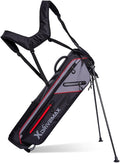 Golf Stand Bag, Lightweight Golf Bag with Stable Stand,Compact Design Featuring Easy-Carry Shoulder Straps, 4-Way Top, Essential Storage Pockets