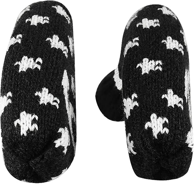 Scott Edward 1/7/10 Pcs Knitted Golf Club Head Covers for Irons Wedge Cuteness and Basically Socks Shape Washable Golf Club Head Protector on Pattern Style Double Sided Customized
