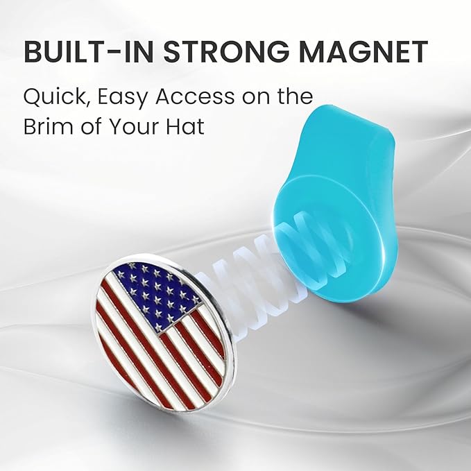 FINGER TEN Golf Ball Marker Hat Clip Magnetic Value 3 4 6 Pack Set Silicone Durable Removable Attaches Easily to Hats Caps Belt