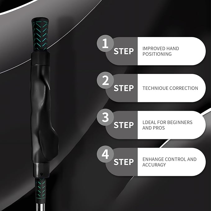 Golf Grip Trainer for Correct Hand Position Golf Training Aid Practice Kit for Right Handed PlayersTrainer Grip for Golf Clubs to Improve Swing Consistency