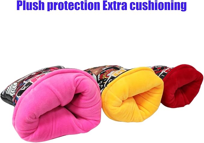 Golf Club Covers – Funny Poker Leather Driver Headcover, Fairway Wood & Hybrid, Cool Embroidered Golf Headcovers