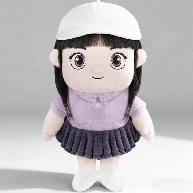 Craftsman Golf Girl in a Purple Dress Doll Plush Golf Driver Cover Headcover Travel Protector Golfer Gifts