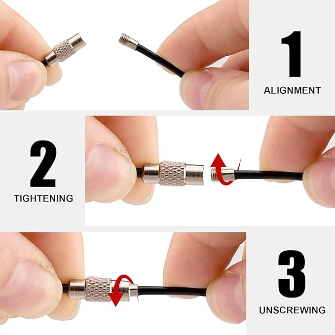 20pcs Stainless Steel Wire Keychains Aircraft Cable Cable Key Ring for Hanging ID Tags or Luggage Tags,6.3 inch 2mm Multicolour