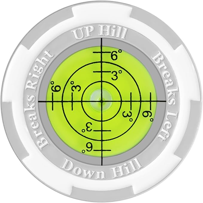 Golf Ball Marker with Bubble Level for Putting Green – Golf Accessories for Men, Putting Alignment Aid & Golf Ball Markers Gifts, Premium Training Tool | SmartLevel Upgrade