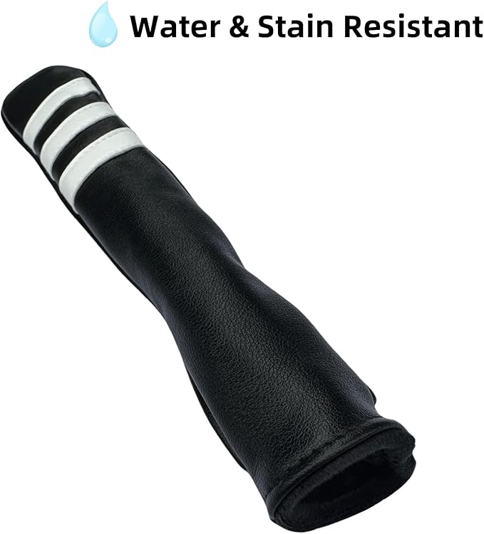 Golf Alignment Stick Cover - Chilxe Alighment Stick Headcover Head Cover - Synhtetic Leather Alignment Stick Holder - Basic Golf Accessories