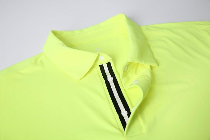 Alex Vando Mens Golf Shirt Moisture Wicking Quick-Dry Short Sleeve Casual Polo Shirts for Men