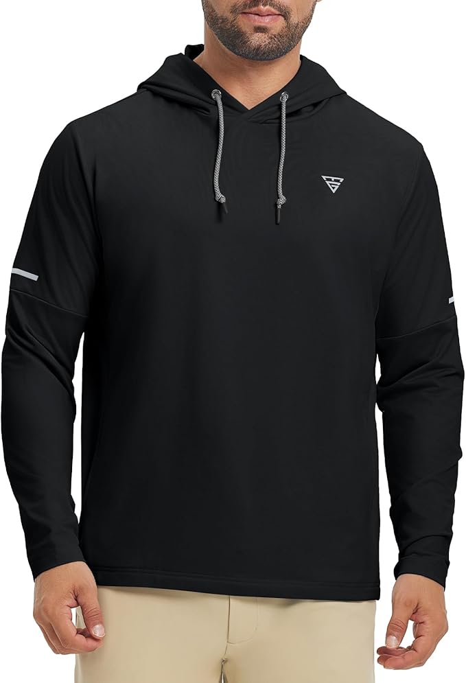 Hoodies for Men Golf Fleece Hooded Sweatshirts Dry Fit Athletic Lightweight Casual Midlayer Mens Hoodies Pullover