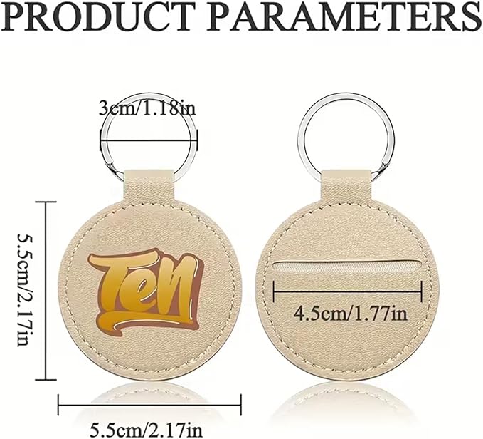 10Pack Personalized Leather Keychain Bulk, Custom Handmade Leather Key Chain Ring for Men/Women/Company Events