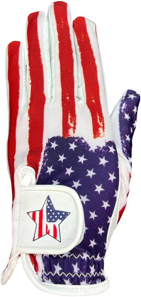 Giggle Golf Women's Golf Glove - Adjustable Strap, Left Hand Gloves for Women