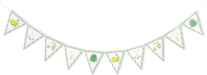 Golf Themed Birthday Banner - Golf First/1st Birthday Party Decorations,Hole In One Party Banner,Hole In One First Year Banner