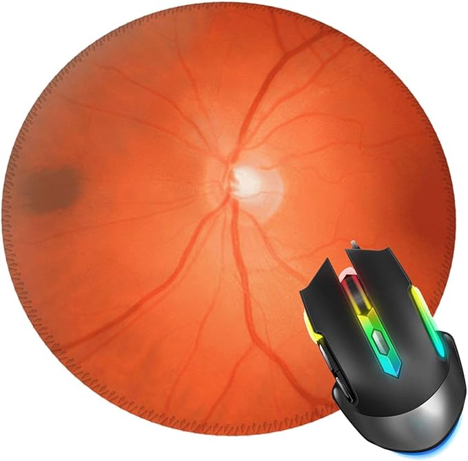 Retinal Eyeball Mouse Pad, Mouse Pads for Desk, Stitched Edge Mousepad with Non-Slip Rubber Base, Gaming Mouse Mat for Computer Laptop Home Office