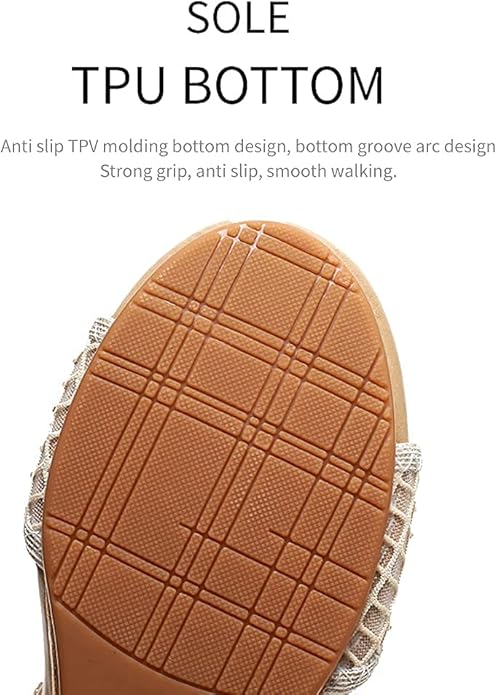 WOJWSKI Women's Slide Wedge Sandal Open Toe High Heel Zipper Back Platform