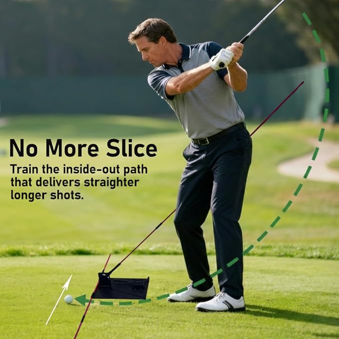 Golf Alignment Sticks and Angle Holder Set with Two Angle Holders, Works Left & Right Golf Swing Trainer, Golf Training Aids, Golf Accessories Gifts for Man and Woman