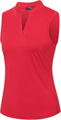Womens Sleeveless Golf Polo Shirts Lightweight Tennis Sport Tops