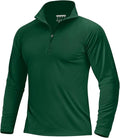 Boladeci Men's UPF 50+ Sun Shirts 1/4 Zip Long Sleeve SPF UV Protection Lightweight Quick Dry Quarter Zip Golf Shirts