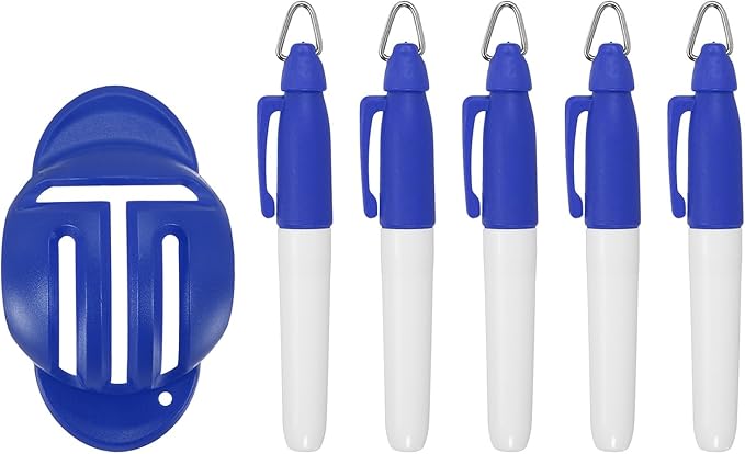 PATIKIL Golf Ball Line Marker Tool, Golf Ball Alignment Marking Tool Golf Ball Liner with Line Marker Stencil for Ball Markers