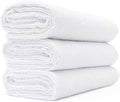 The Rag Company - Sport & Workout Towel - Gym, Exercise, Fitness, Yoga, Sport, Ultra Soft, Super Absorbent, Fast Drying Premium Microfiber, 320gsm, 16in x 27in, White (3-Pack)