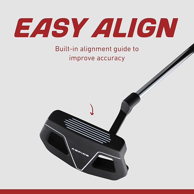 Aspire XD1 Teen Golf Club Set for Ages 13–16 – Complete Youth Golf Set with Driver, Hybrid, 7–PW Irons, Putter, Stand Bag & 3 Headcovers - Graphite/Steel Shafts