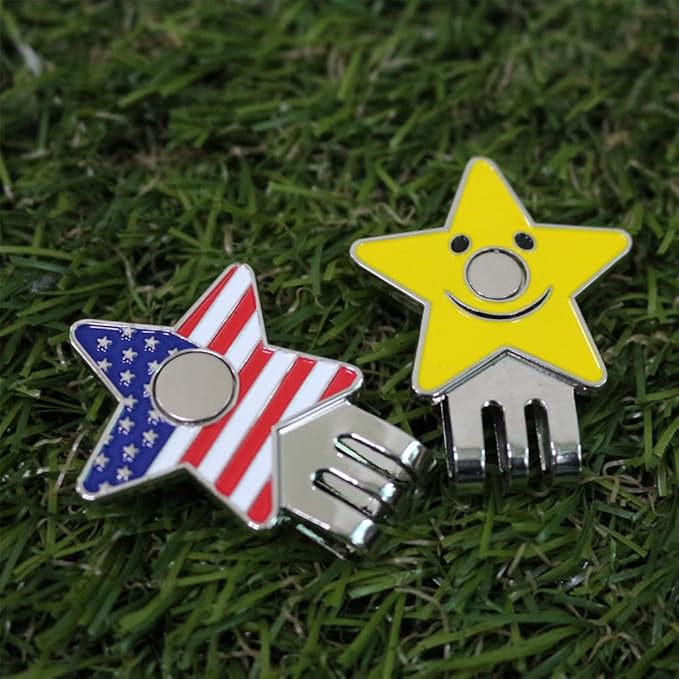 Flower Golf Ball Marker with Golf Hat Clip for Your Friend