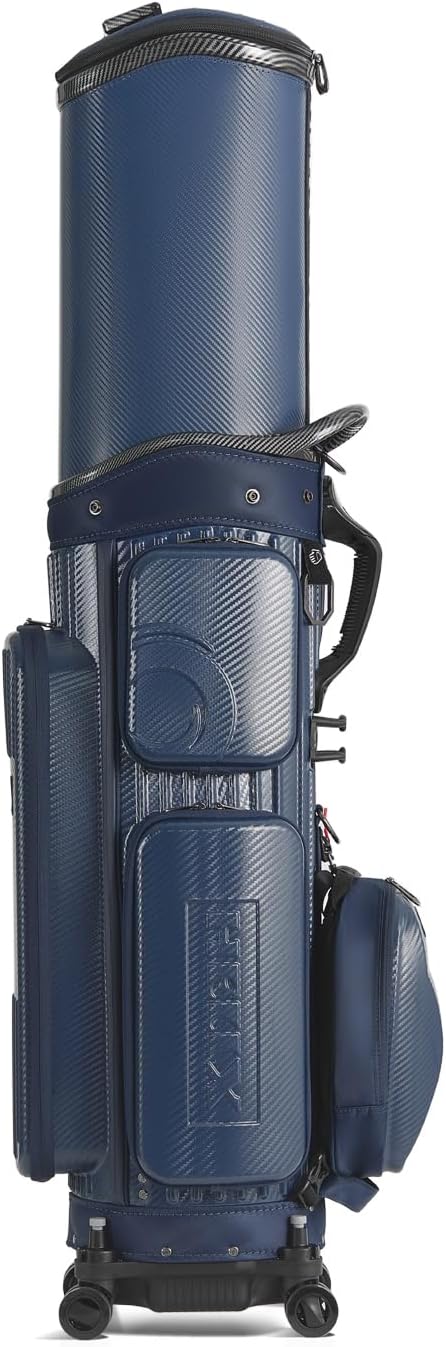 HELIX Hard Shell Golf Travel Bag with Wheels, 2-in-1 Travel Golf Case & Daily Cart Bag, Durable PC Material