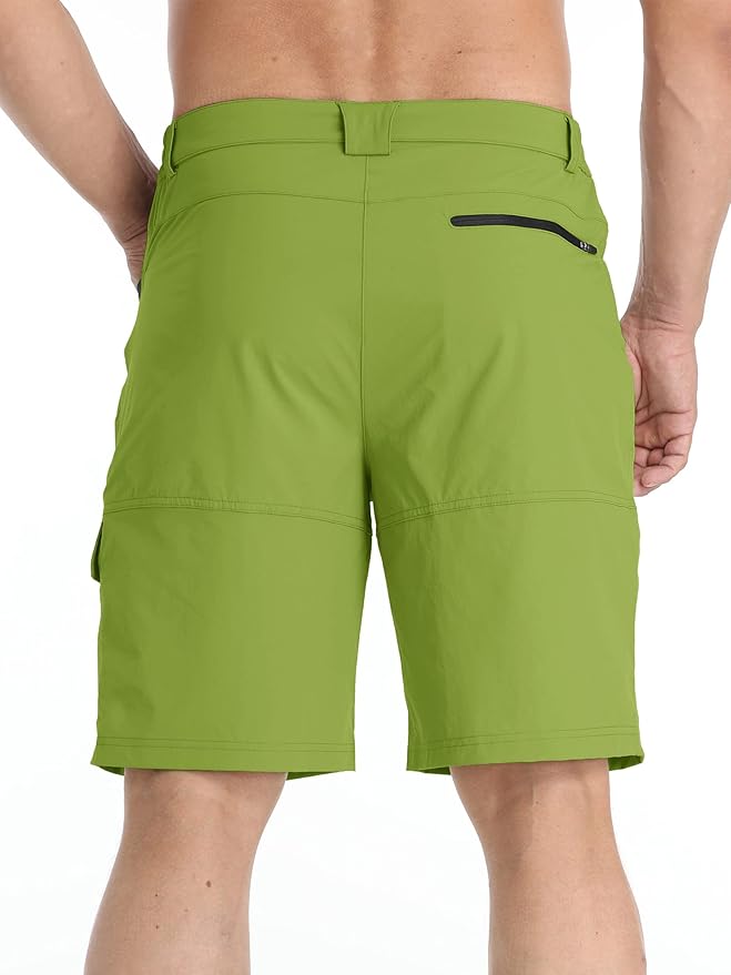 TACVASEN Men's Summer Outdoor Shorts Quick Dry Cargo Casual Work Hiking Shorts (NO Belt)